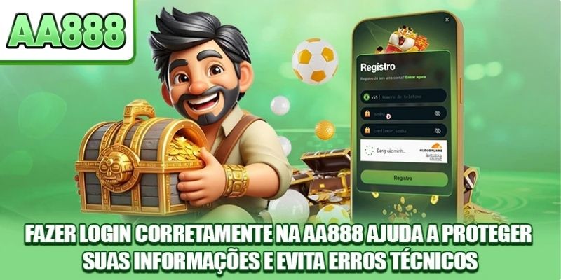Fazer login corretamente na AA888 ajuda a proteger suas informações e evita erros técnicos.